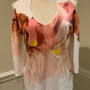 Michelle Bombot, Size L, white blouse